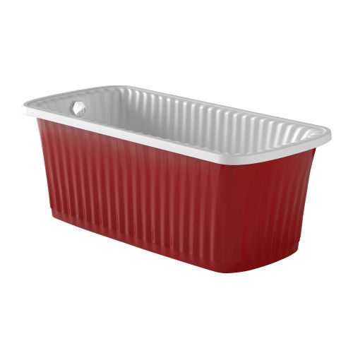 Ванна из искусственного камня Migliore OLIVIA PANELLO 25452 175х80 отдельностоящая прямоугольная с ножками