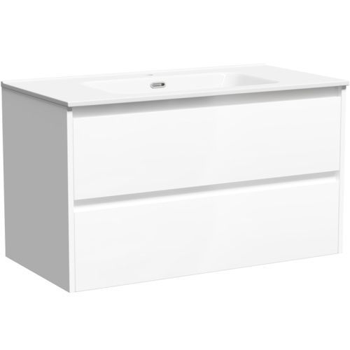 Тумба под раковину Sancos Libra LB90W 90х50 подвесная цвет белый