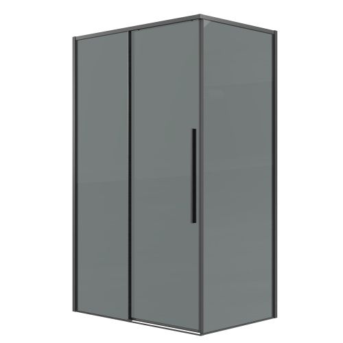 Душевой уголок Grossman Galaxy 120.K33.01.1410.42.10 140х100 стекло тонированное профиль графит без поддона