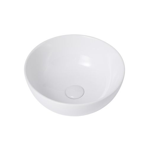 Раковина керамическая Abber BEQUEM AC2105 40х40 накладная цвет белый без отверстий под смеситель