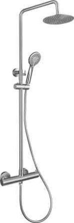 Душевая стойка BelBagno NOVA NOV-VSC-T-IN настенная цвет хром с термостатом