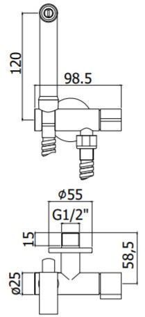Душевая лейка Paffoni Tweet Round ZDUP109CR цвет хром - фото 2