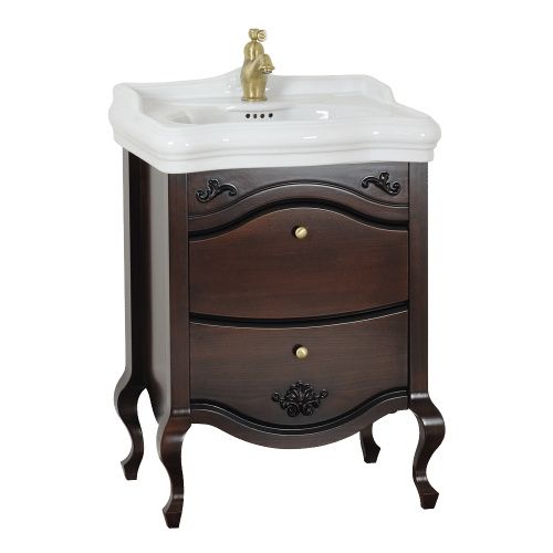 Тумба под раковину Migliore IMPERO 25971 60х50 напольная цвет коричневый