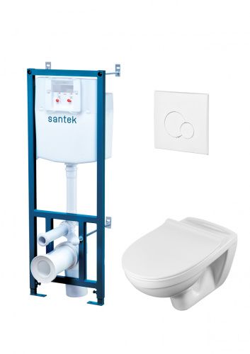 Комплект унитаз с инталляцией и клавишей смыва Santek Бореаль 1WH302464