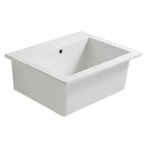 Раковина керамическая Globo Forty3 FO063.BI*0 60х50 встраиваемая цвет белый без отверстий под смеситель