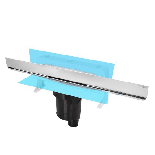 Душевой лоток Berges WALL 091056 60х10 хром