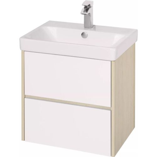 Тумба под раковину Aquaton Сканди 1A251701SDB20 50х40 подвесная цвет белый/коричневый