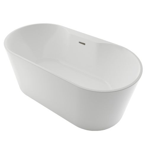 Ванна акриловая Azario Bristol BRI17080D 170х80 отдельностоящая овальная с каркасом