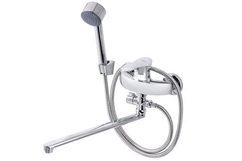 Смеситель для ванны и душа FAUZT FZs-814-124 настенный хром