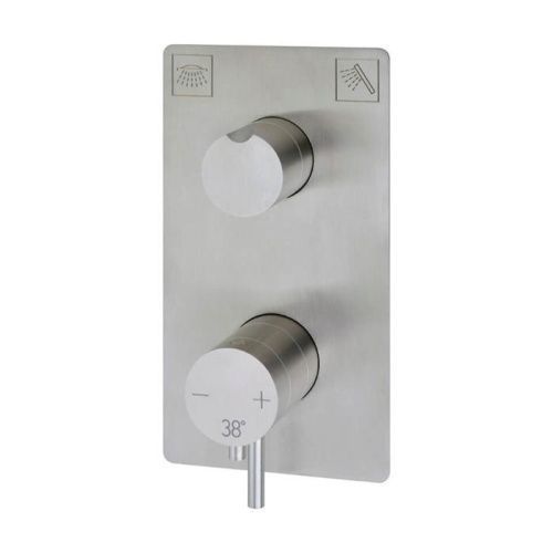 Смеситель для душа Cisal Xion XI008104D1 встраиваемый в стену нержавеющая сталь с термостатом