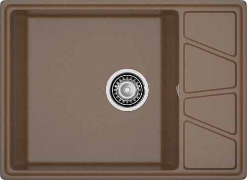 Кухонная мойка Granfest Vertex V-680L терракот 70х50 цвет коричневый поверхность матовая