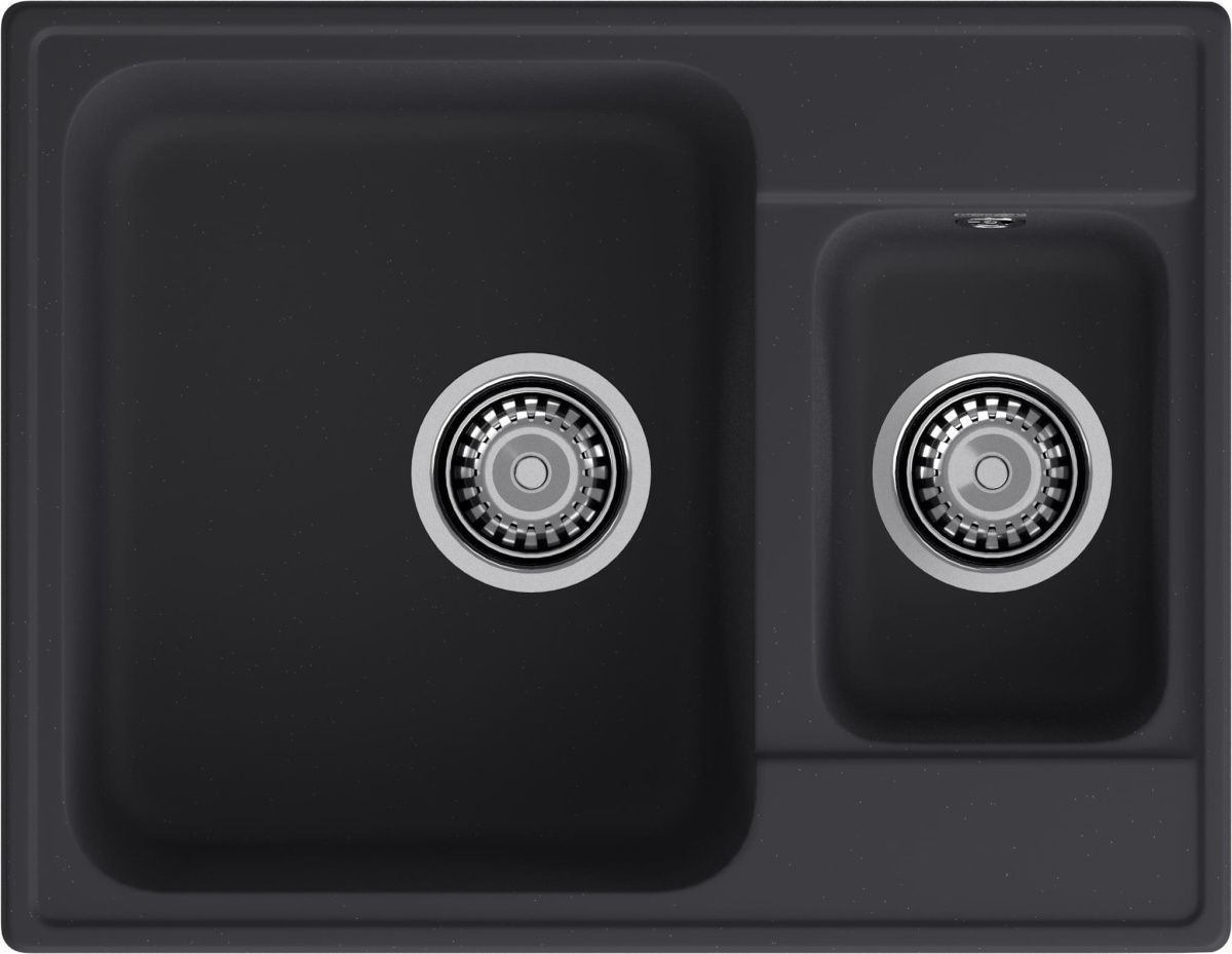 Кухонная мойка Granfest Quarz 09 черный 60х50 цвет черный поверхность матовая