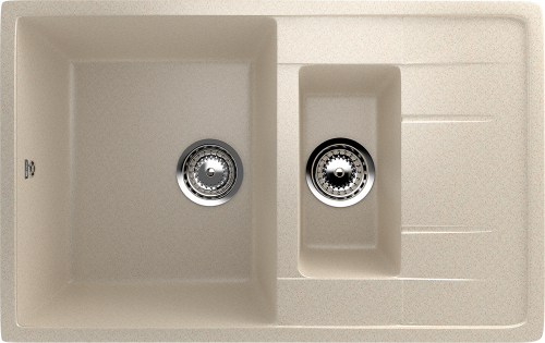 Кухонная мойка Ulgran Classic U-205-328 75х50 цвет бежевый
