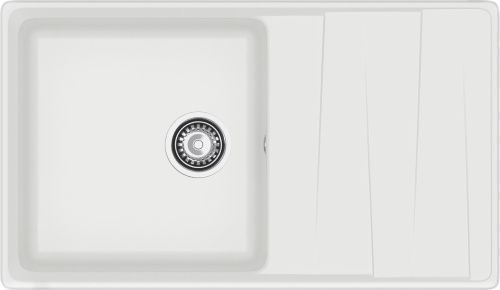 Кухонная мойка Granfest Level LV-860L иней 85х50 цвет белый поверхность матовая