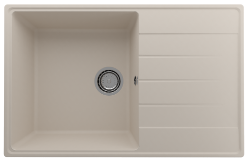 Кухонная мойка Ulgran Quartz Prima 780-02 80х50 цвет бежевый