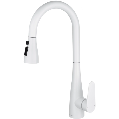 Смеситель для кухни Wonzon & Woghand WW-121E201B-MW на мойку белый