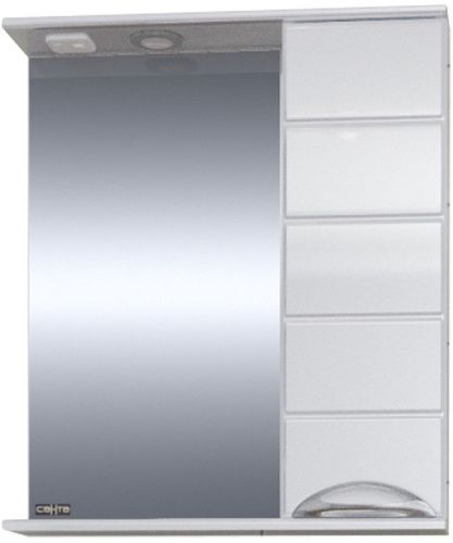 Зеркало-шкаф СанТа Родос 106016 60х70 подвесной цвет белый