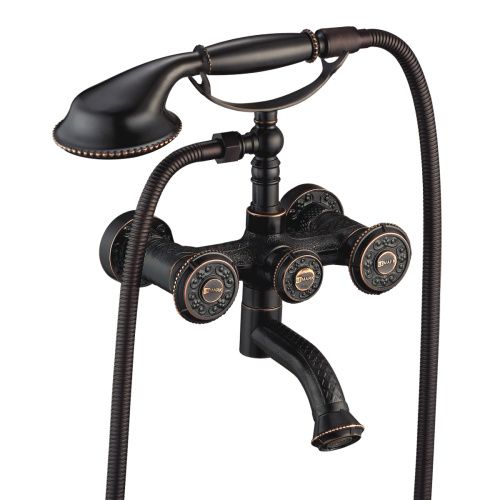 Смеситель для ванны LeMark Jasmine LM6614ORB настенный черный