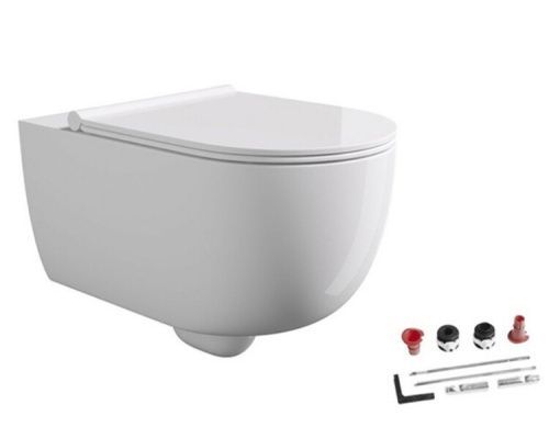 Унитаз подвесной Alice Unica 32240101SET белый с сиденьем микролифт безободковый