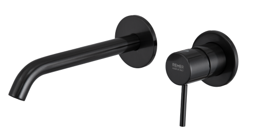 Смеситель для раковины Remer X Style X15PLCFP встраиваемый в стену черный