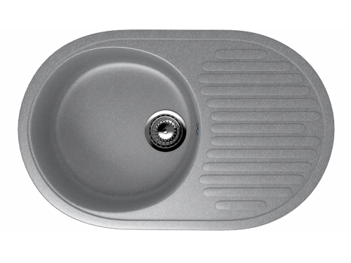 Кухонная мойка Ulgran Classic U-107-342 75х45 цвет серый