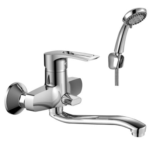 Смеситель для ванны Rossinka T T40-34 настенный хром