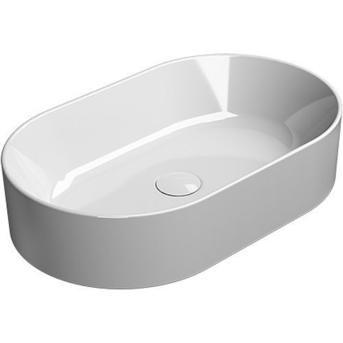 Раковина из сантехнического фаянса GSI Kube X 945811_УЦ 60х40 накладная цвет белый