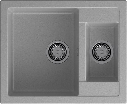 Кухонная мойка Granfest Quadro Q-610K серый 60х50 цвет серый поверхность матовая