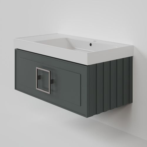 Тумба с раковиной La Fenice CUBO NFNC-01-CUB-G-90-1-90R 90х50 подвесная цвет серый
