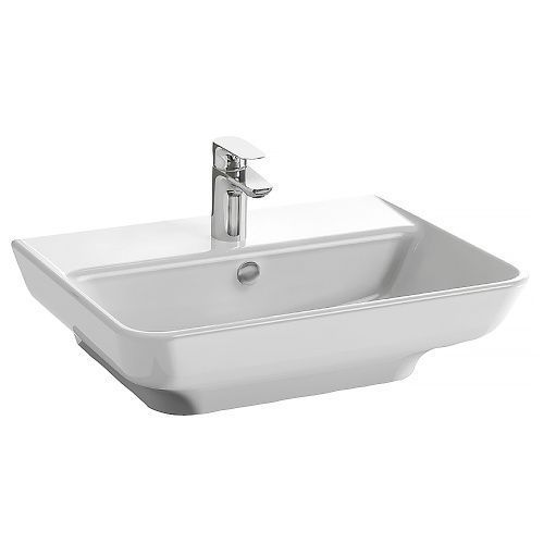 Раковина из сантехнического фаянса Jacob Delafon Struktura EGC112-00 70х50 подвесная цвет белый 1 отверстие под смеситель