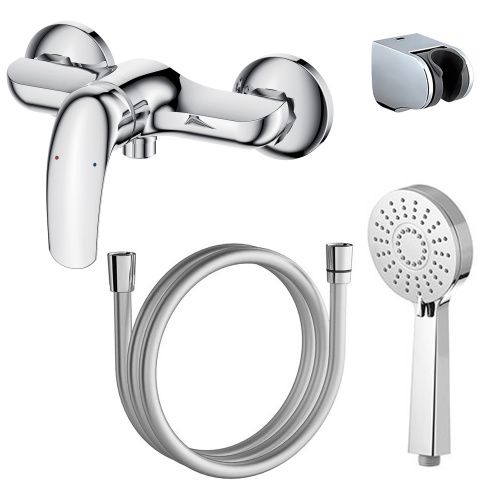 Смеситель Azario TAVIRA AZ-WKE33361C настенный хром