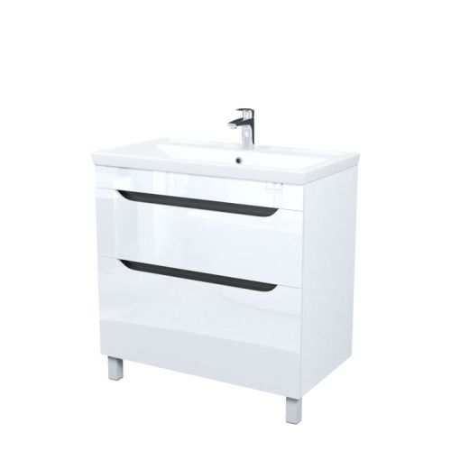 Тумба с раковиной Iddis Ray RAY80WFi95K 80х50 напольная цвет белый