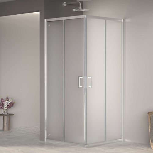 Душевой уголок RGW Passage 3508103088-21 80х80 стекло матовое профиль хром без поддона