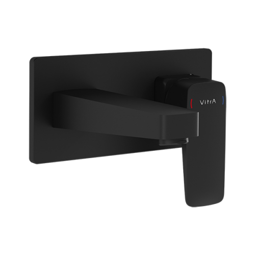 Смеситель для раковины Vitra Root Square A4273836EXP встраиваемый в стену черный