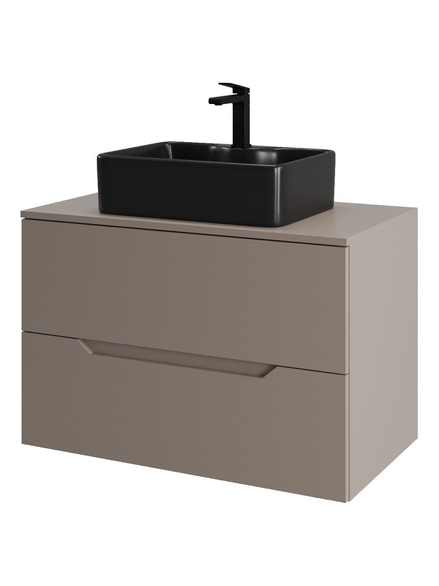 Тумба с раковиной Orange Line Li-80TuLMDF+B01-475MB 80х50