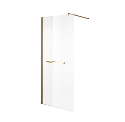 Душевая перегородка Niagara Nova NG-641-90GOLD 90х195 стекло прозрачное профиль золото