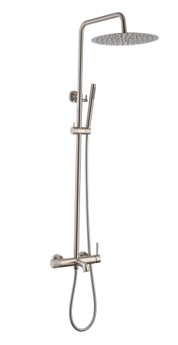 Душевая стойка Boheme Uno 468-NB настенная цвет серый