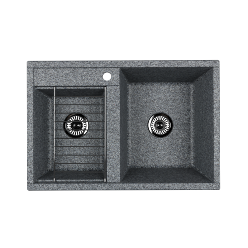 Кухонная мойка Aquaton Делия 1A723132DE230 80х50 цвет серый