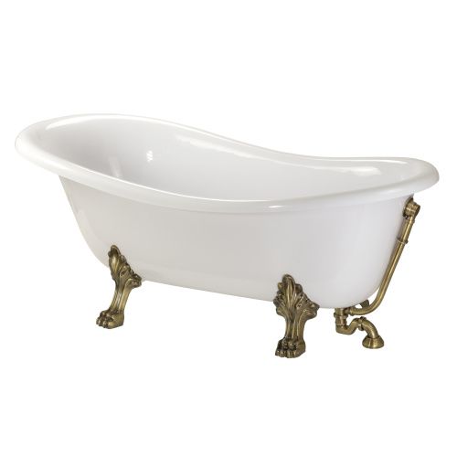 Ванна из искусственного камня Migliore MILADY 26242 185х80 отдельностоящая овальная с ножками