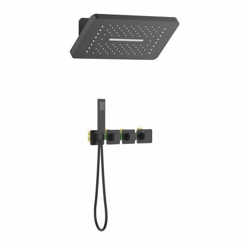 Душевая система Timo Petruma SX-5249/03SM встраиваемая в стену цвет черный с термостатом