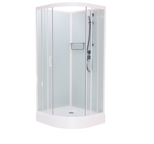 Душевая кабина Frank 420020 120х120 четверть круга без крыши ориентация универсальная