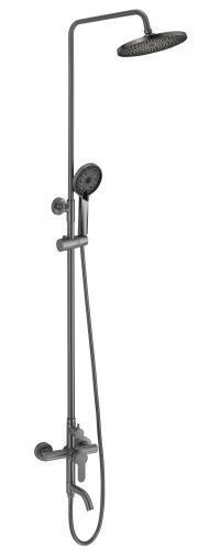 Душевая стойка Fmark FS8245Q настенная цвет серый