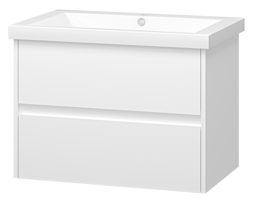 Тумба под раковину Misty Алиса Э-Али01075-011П2Я 70х50 подвесная цвет белый