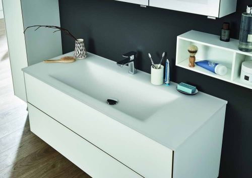 Раковина стеклянная Puris Ice Line SWG509092 90х50 накладная цвет белый 1 отверстие под смеситель