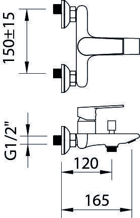Смеситель Clever Agora Xtreme 60110 настенный хром - фото 2