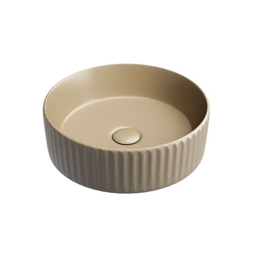 Раковина из сантехнического фарфора Ceramica Nova ELEMENT CN6057MC 40х40 накладная цвет коричневый без отверстий под смеситель