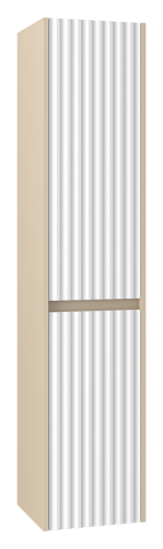 Шкаф-пенал Brevita Balaton BAL-05035-03П 40х160 подвесной цвет белый/бежевый