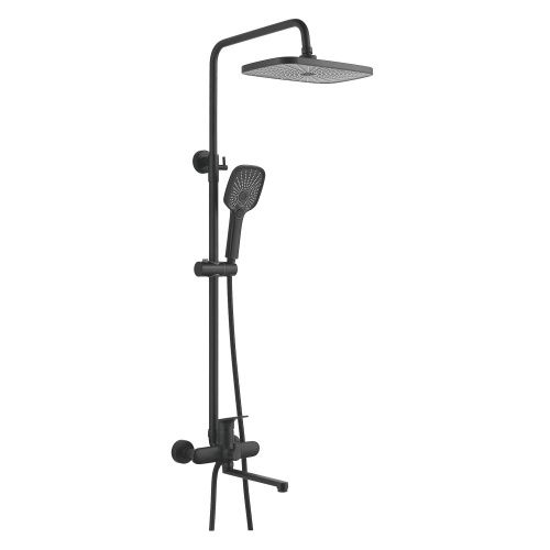 Душевая стойка Raffine F3685H настенная цвет черный