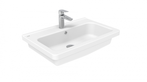 Раковина из сантехнического фарфора Creavit Ipek IP080-00CB00E-0000 80х40 накладная цвет белый 1 отверстие под смеситель