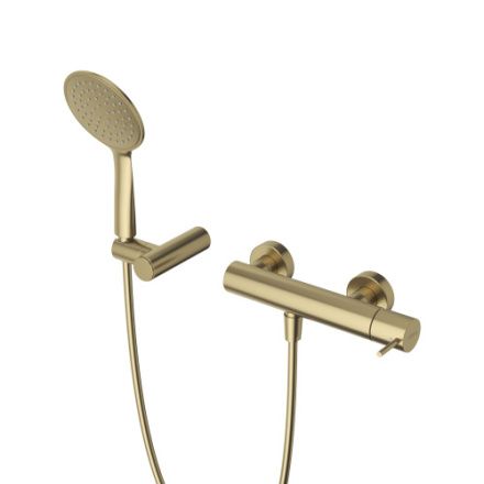 Смеситель Cezares LEAF LEAF-D-L-SR настенный золото